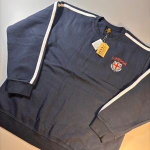 NWT Five Star General Navy London Union Jack Crewneck Sweatshirt Mens Medium